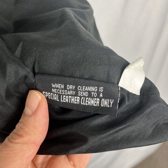 Wilson Black Leather Biker Moto Vest Mens Size S - Picture 5 of 9